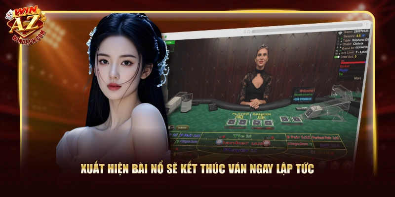 Game Bài Baccarat WinAZ Sở Hữu RTP 98.94% Ấn Tượng 2 Xuất hiện bài nổ sẽ kết thúc ván ngay lập tức